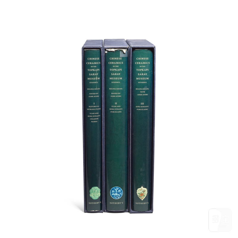 康蕊君 《托普卡比薩雷博物館藏中國瓷器》三冊全 一九八六年 | REGINA KRAHL AND JOHN AYERS, CHINESE CERAMICS IN THE TOPKAPI SARAY MUSEUM, ISTANBUL, VOLS. I-III, LONDON, 1986